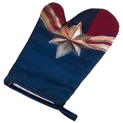 100% Polyester Right Hand Heat Resistant Seven20 Captain Marvel Oven Mitt 100% Polyester Right Hand Heat Resistant Seven20 Captain Marvel Oven Mitt